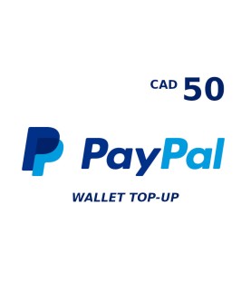 PayPal Wallet 50 CAD Top Up Key GLOBAL